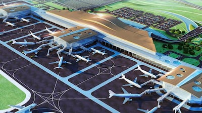 An artist's impression of the Dh2.1 billion airport to be built in Ajman. WAM