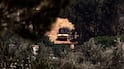 An Israeli military vehicle in a village in southern Lebanon. AFP
