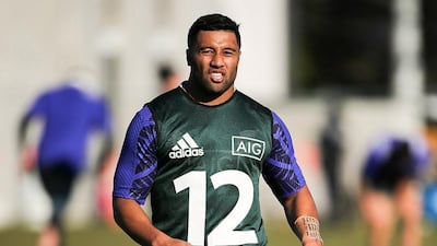 Lima Sopoaga shown during an All Blacks training session last year. Martin Hunter / Getty Images