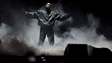 Kanye West performs at the Vultures 1 playback concert during Rolling Loud 2024 in Inglewood, California. Getty Images