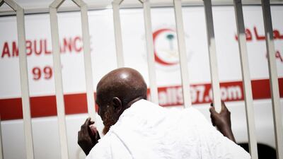 A pilgrim searches for a relative who was injured in the stampede. The Haj poses an immense logistical and security challenge for Saudi Arabia given the sheer number of pilgrims – hundreds of thousands of people from different linguistic and cultural backgrounds, many of whom have saved for years for a once-in-a-lifetime opportunity – intent on following the same set of rituals at about the same time. AFP Photo / Mohammed Al-Shaikh