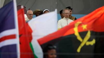 Pope Francis attended the World Youth Day welcome ceremony at Campo Santa Maria La Antigua in Panama City on Thursday. AP