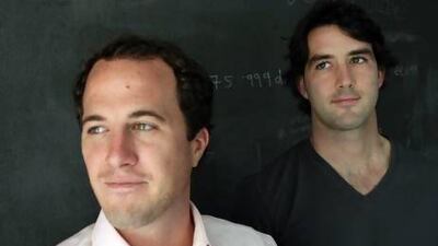 Sim Whatley, left, and J?C Butler are leaving their positions as joint chief executives at the popular classifieds website Dubizzle to move home to their families in the United States. Rich-Joseph Facun / The National