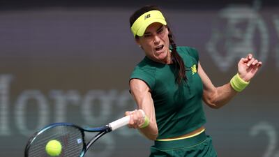 Sorana Cirstea of Romania defeated Daria Kasatkina in the first round of the Dubai Duty Free Tennis Championships on Monday. Getty Images