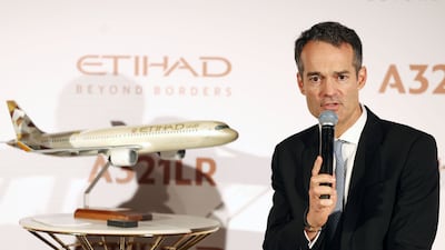 Etihad Airways chief executive Antonoaldo Neves. Chris Whiteoak / The National
