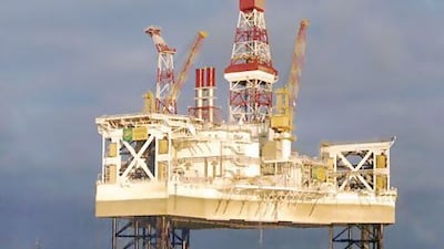 BP's Harding platform in the North Sea. Taqa aims to increase its North Sea output by 50 per cent. Ho New / Reuters