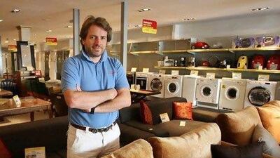 Fabrice Le Boulenger, the UAE Managing Director of Cash Converters on Sheikh Zayed Road in Dubai. Pawan Singh / The National