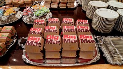 "I think they'd like it better than anything we could give," said Mr Trump. "We have pizzas, we have 300 hamburgers, many, many French fries, all of our favourite foods.