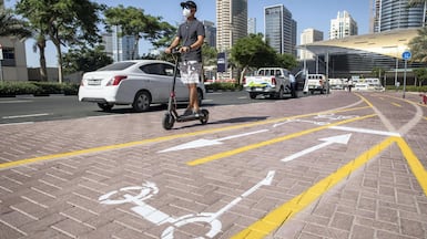 The 20-minute city encourages a world without private cars. Antonie Robertson / The National