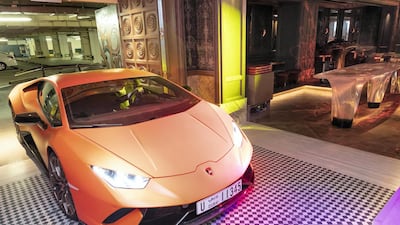 We took a Lamborghini Huracan Performante into nightclub Secret Room. Antonie Robertson / The National
