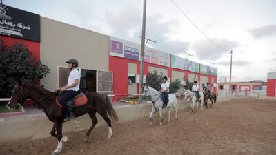 Horses are brought in from around Gaza, or through Israel, or even as far afield as Europe. Courtesy Fady Hanona.