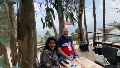 Gagan and Vaishali Seth flew from Delhi to Addis Ababa where they quarantined for two weeks before returning to Dubai. The couple were in India to take care of Gagan's elderly parents who tested positive for Covid-19.
