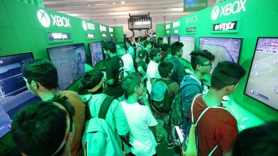 This year’s GAMES Middle East will take place from September 22 to 24 at Dubai World Trade Centre. Last year’s event attracted over 15,000 enthusiasts. Christopher Pike / The National