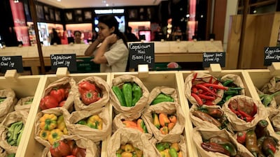 Mawasim Organic Market, which runs every Friday at World Trade Center Mall, sells a wide variety of produce. Ravindranath K / The National
