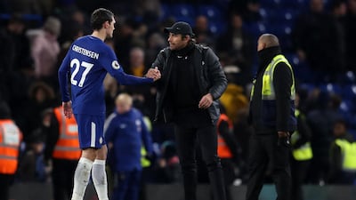 Antonio Conte is impressed with the potential of Chelsea defender Andreas Christensen. Catherine Ivill / Getty Images