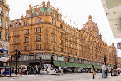 The world-famous Harrods department store in London. Bloomberg