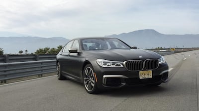 The BMW M760Li xDrive, with its V12, can go from idling to 100kph in a nifty 3.7 seconds, with a top speed of 250kph. The optional M Driver’s Package ups the maximum speed to 305kph. Adam Workman / The National