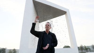 The Founder's Memorial will open to the public later his month and features an art installation by Ralph Helmick. Pawan Singh / The National