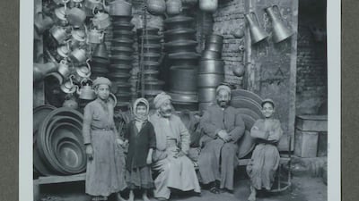 Iraq and Kurdistan - compiled by L Wells of RAF Hinaidi. Baghdad, Iraq. Circa 1934-1936. A copper smith. Copyright Akkasah: Photography Archive, NYUAD
