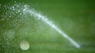 The average Abu Dhabi resident consumes 550 litres of water a day, compared to the international level of 170 to 300 litres. Pawan Singh / The National