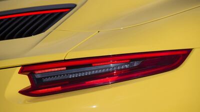 911 Carrera S Cabriolet Racing Yellow. Photographed in Tenerife.Courtesy Porsche