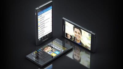 The new BlackBerry Z3 mobile phone will be available in the UAE in July. BlackBerry / AFP