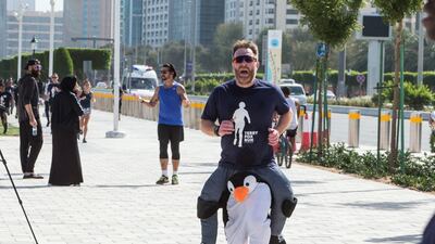 Some runners braved fancy dress costumes on what turned out to be a hot morning.