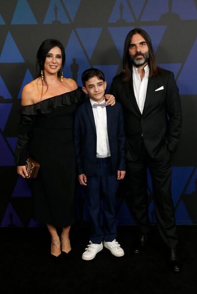 Nadine Labaki, Zain Al Rafih and Khaled Mouzanar at the 2018 Governor's Awards.