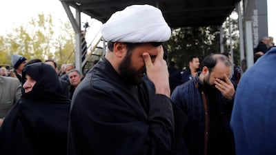 Thousands of Iranians take to the streets to mourn the death of Suleimani after Friday prayers in Tehran. EPA