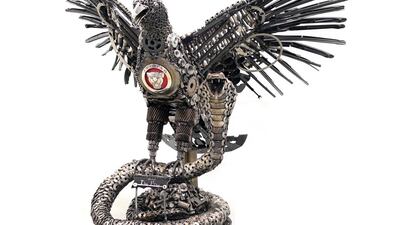 The centrepiece of 'Eagle' is a Jaguar badge. Al Tayer Motors