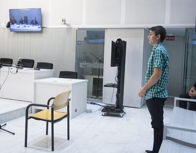 Russian computer programmer Stanislav Lisov at a court hearing in Madrid, Thursday, July 20, 2017, regarding a request for his extradition to the US. Luca Piergiovanni / AP