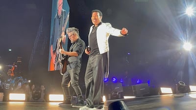 Lionel Richie was in fine form at Atlantis the Palm. Saeed Saeed / The National