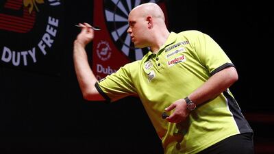 Michael van Gerwen won the 2014 Dubai Duty Free Darts Masters. Jeffrey E Biteng / The National