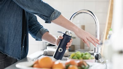 Carrying a refillable water bottle at all times can help with staying hydrated. Photo: Bluewater Sweden / Unsplash