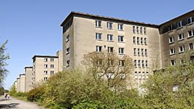 One of five remaining six-storey blocks at the Nazi-era hotel resort at Prora on the island of Ruegen just off Germany's Baltic Sea coast.