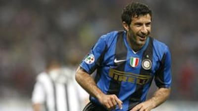 Luis Figo has lifted four titles at Inter Milan, but is leaving after becoming a peripheral figure.