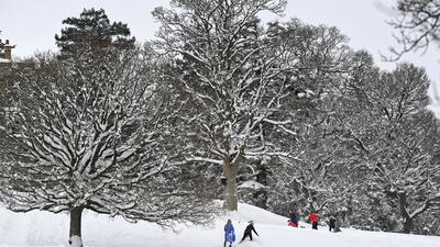The "Beast from the East" in Balloch, Scotland. Jeff J Mitchell / Getty Images