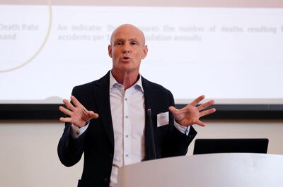 Thomas Edelmann, founder of RoadSafetyUAE. Pawan Singh / The National