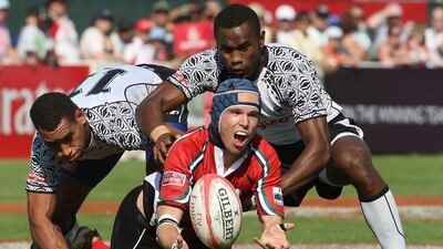Tim Fletcher is his playing days for the UAE. “We are still learning about the long term damage of concussions and head injuries,” said the former UAE fullback, who now works in physiotherapy. Mike Young / The National