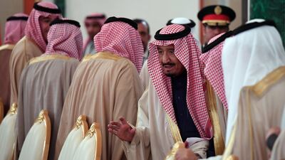 Russian state media hailed King Salman’s visit as evidence that Russia’s backing for Mr Al Assad had made Mr Putin “master of the Middle East.” Yuri Kadobnov / AFP Photo