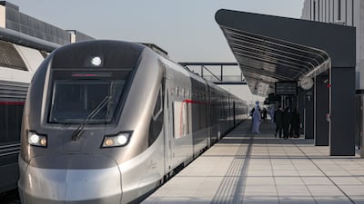 Etihad Rail launched its landmark passenger line on June 30. Photo: EPA