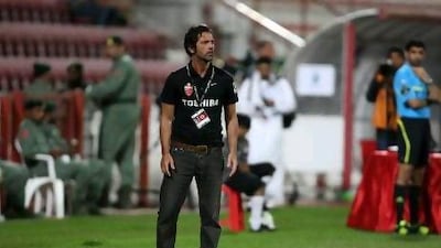 Quique Sanchez Flores, the coach of Al Ahli.
