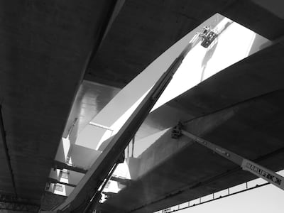 Construction of Sheikh Zayed Bridge in progress. Roy Lengweiler