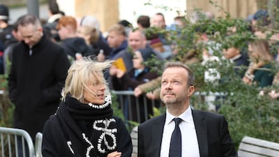 Former Manchester United chief executive Ed Woodward at the funeral service of Sir Bobby Charlton. EPA