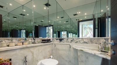 There's no shortage of marble on display.