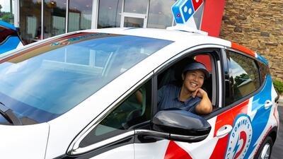 Domino's said its new electric fleet will entice job seekers who do not have a car of their own.
