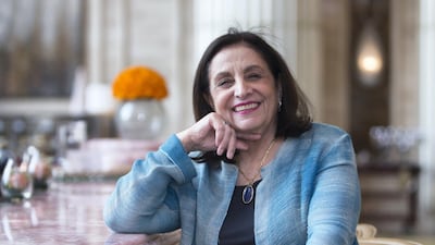 Mariam Said received this year’s Abu Dhabi Festival Award on behalf of the Barenboim-Said Akademie. Leslie Pableo for The National