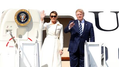 After visiting the UK for the D-Day 75th anniversary, US President Donald Trump began a trip to Ireland to meet with Taoiseach Leo Varadkar. Getty