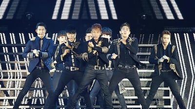 Members of the K-pop group Super Junior. Reuters