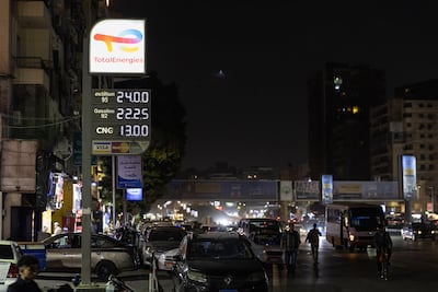 New fuel price signs at a Cairo gas station on Wednesday, March 11, 2026. Bloomberg